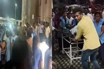 விஜய் எந்த நேரத்திலும் கைது செய்யப்படலாம் எனக் கூறப்படுவதால் தவெக தொண்டர்கள் கடும் அதிர்ச்சியில் உள்ளனர்.