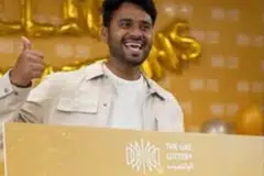 தென்னிந்தியாவைச் சேர்ந்த 29 வயது அனில்குமார் போலா $35 மில்லியனை வென்றார்.