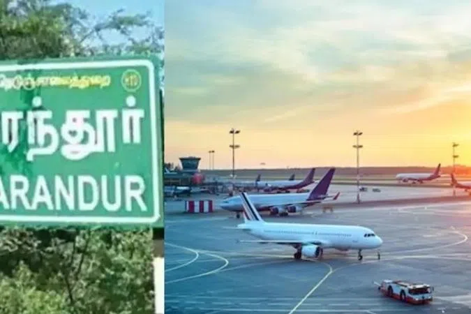 பரந்தூர் விமான நிலையப் பகுதி 26% நீர்நிலைகளை உள்ளடக்கியது