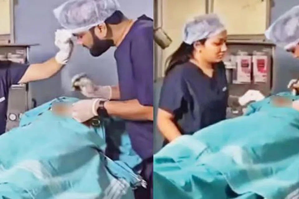 காணொளியில் இருந்து எடுக்கப்பட்ட காட்சி.