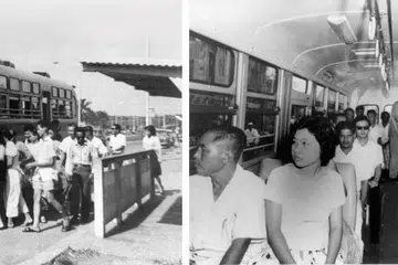 1960களில் சிங்கப்பூரின் பொதுப் பேருந்து.