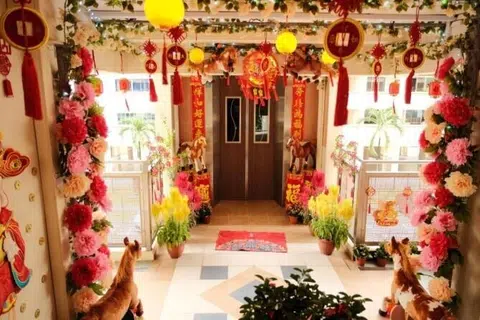 சீனப் புத்தாண்டுக்காக லிண்டா செய்த அலங்காரங்கள். 