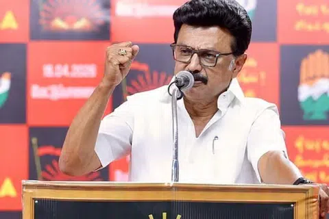 மேட்டுப்பாளையத்தில் சனிக்கிழமை இரவு நடைபெற்ற பிரசாரப் பொதுக்கூட்டத்தில் முதல்வர் மு.க. ஸ்டாலின் பேசினார்.