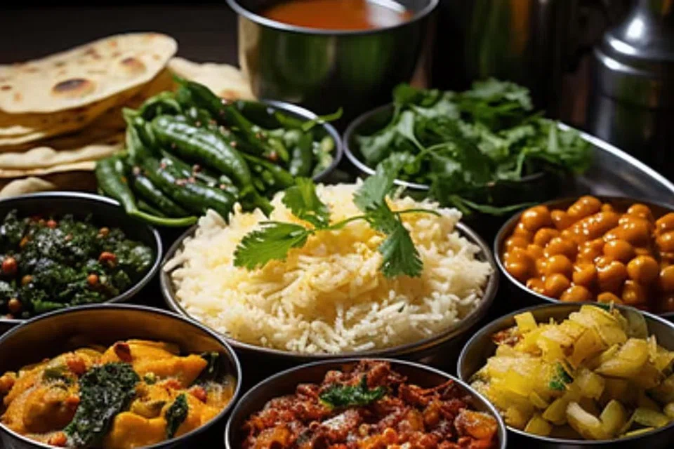 இந்தியாவின் சிறந்த உணவுகளாக ரொட்டி, நான் (naan), சட்னி, பிரியாணி, பருப்பு, தந்தூரி கோழி ஆகியவை குறிப்பிடப்பட்டுள்ளன.