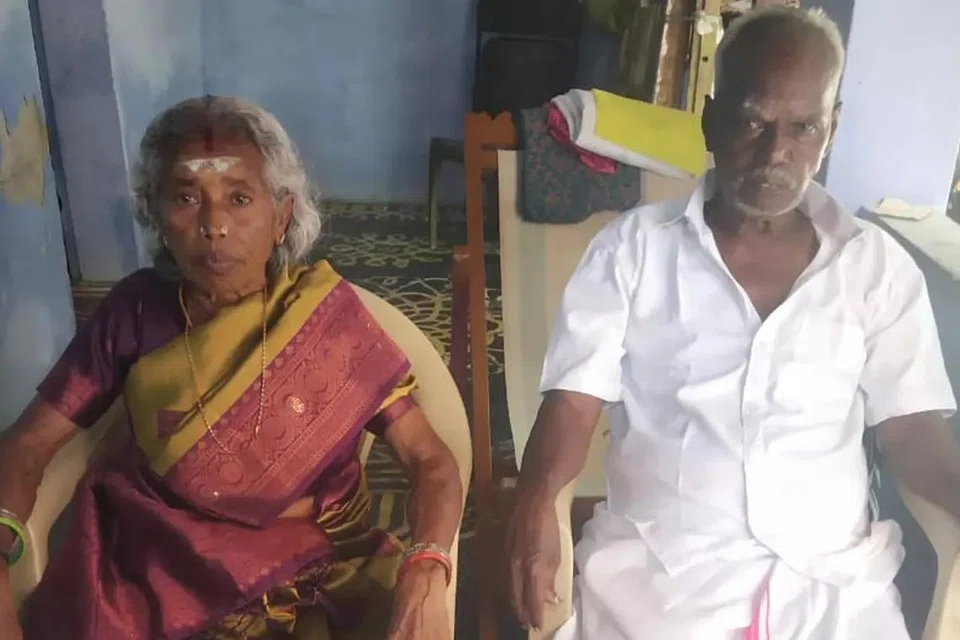 விஷ வண்டு கடித்து உயிரிழந்த சண்முகம்பிள்ளை, மகராசி தம்பதி.