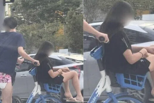 விதிகளைமீறி கூடையில் மாதைச் சுமந்துசென்ற சைக்கிளோட்டி