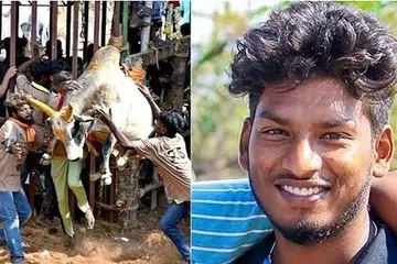 ஜல்லிக்கட்டுப் போட்டியின்போது உயிரிழந்த பாலகுரு.