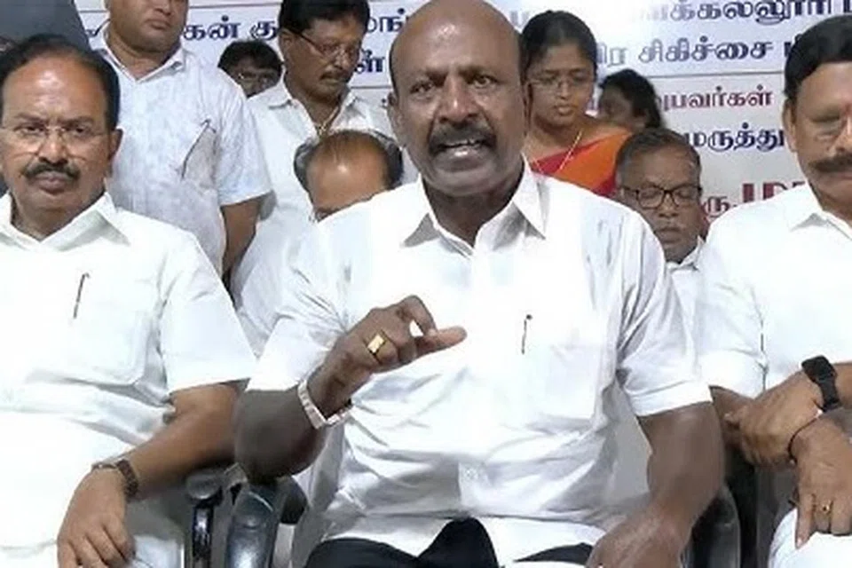 செய்தியாளர் கூட்டத்தில் பேசிய தமிழக சுகாதாரத் துறை அமைச்சர் மா.சுப்பிரமணியன்.