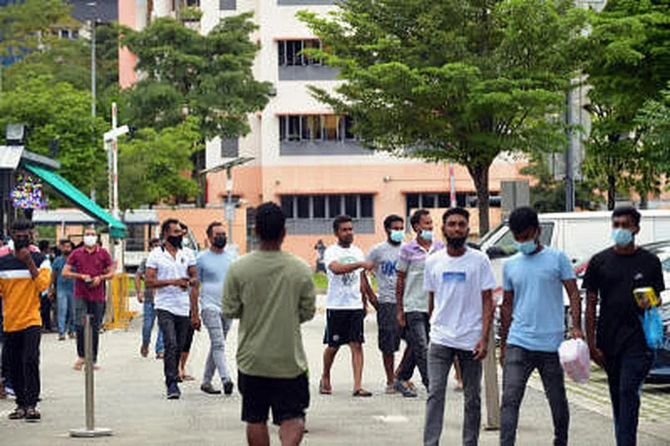 சிங்கப்பூரில் வெளிநாட்டு ஊழியர்களின் எண்ணிக்கையைக் கட்டுப்படுத்த ஒதுக்கீடு மற்றும் தீர்வை முறையை அரசாங்கம் பின்பற்றி வருகிறது. படம்: ஸ்ட்ரெய்ட்ஸ் டைம்ஸ்
