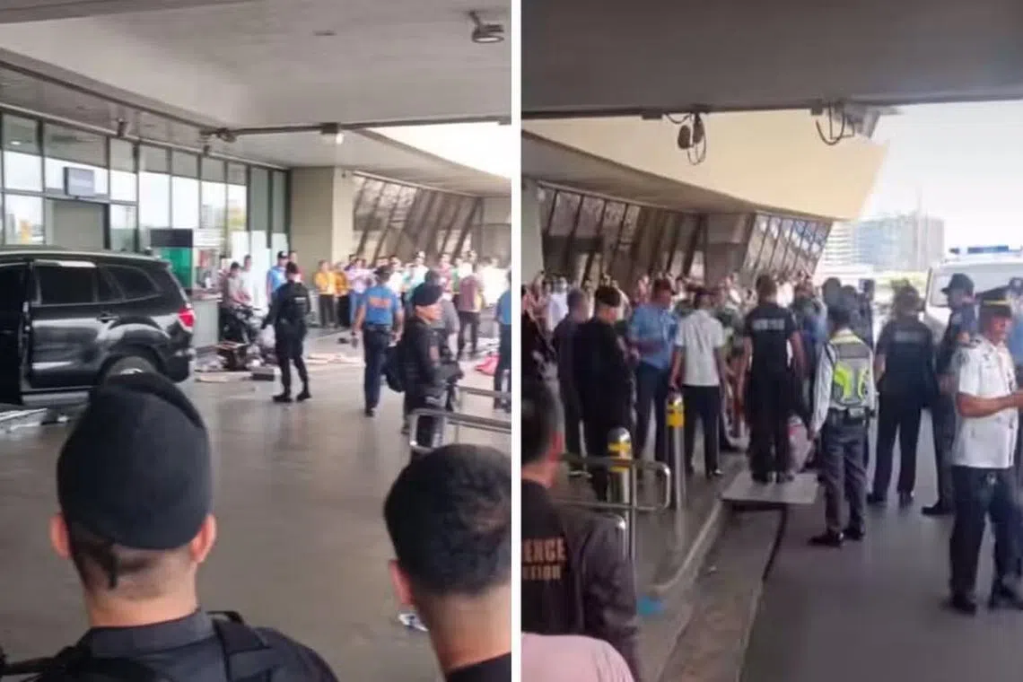 மணிலா விமான நிலைய நுழைவாயிலில் மோதிய கார்; இருவர் உயிரிழப்பு