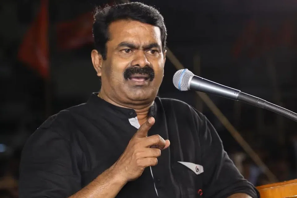 நாம் தமிழர் கட்சியின் தலைமை ஒருங்கிணைப்பாளர் சீமான்.