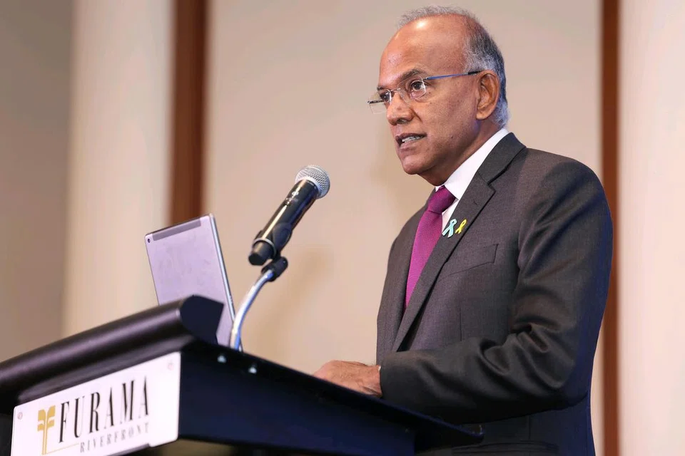 போதைப்பொருளுக்கு எதிரான ஆசிய பசிபிக் மாநாட்டில் பேசும் திரு சண்முகம்.