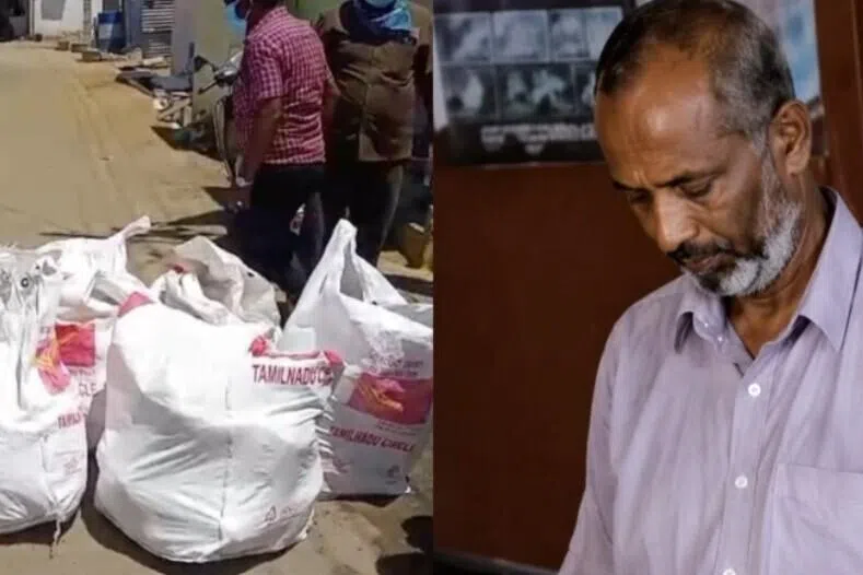 தபால்களை வீட்டில் மூட்டைகளாகக் கட்டி வைத்திருந்த தபால்காரர்