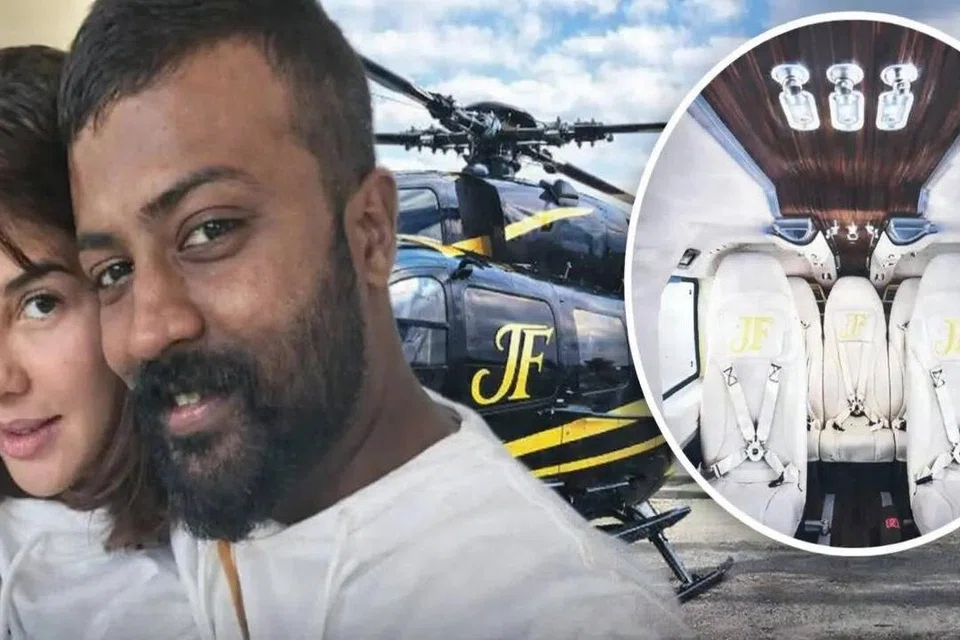 படத்தில் ஜாக்குலினுக்கு காதலர் தினத்தை முன்னிட்டு ரூ.30 கோடி மதிப்பிலான ஹெலிகாப்டரை பரிசாக அனுப்பிய சுகேஷ் சந்திரசேகர். 