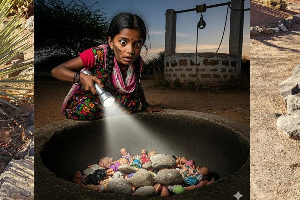 கற்களுக்கு அடியில் பொம்மைகள் கிடப்பதைக் கண்டுபிடித்தாள் தாரா. 