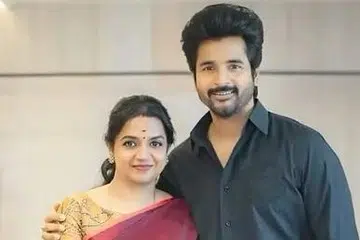 மனைவி ஆர்த்தியுடன் சிவகார்த்திகேயன்.