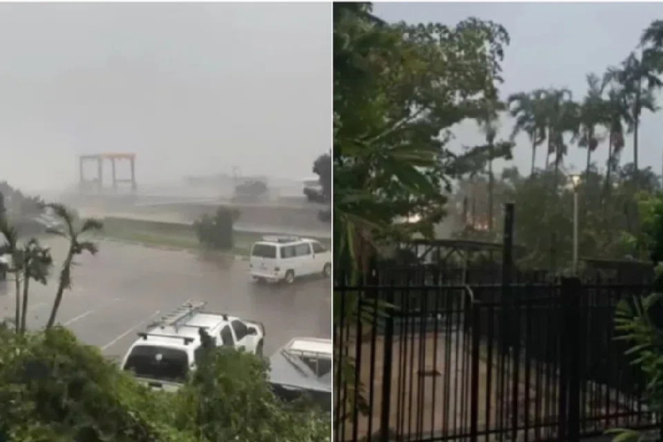 டார்வின் நகருக்கும் மக்கள் தொகை அதிகம் இல்லாத டிவித் தீவுகளுக்கும் இடையே புயல் வீசியது. மணிக்கு 110 கிலோமீட்டர் வேகத்தில் சீறிய காற்று, மரங்களை வேருடன் சாய்த்தது.