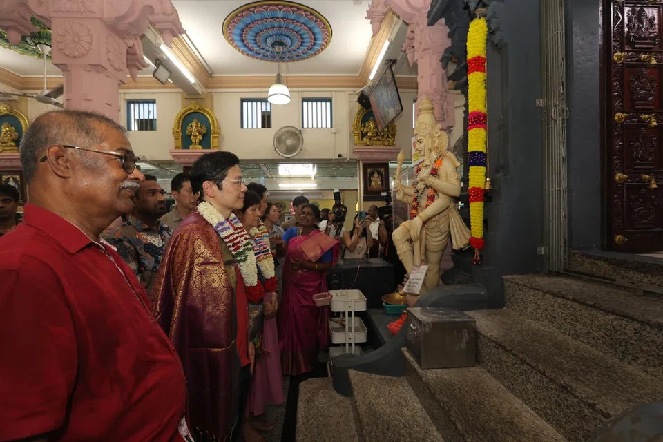 ஸ்ரீ லயன் சித்தி விநாயகர் ஆலயத்தில் பிரதமர் லாரன்ஸ் வோங்.