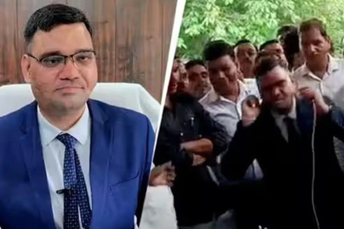 ஆட்சியர் அலுவலகத்தில் தூய்மைக்கேடு: தோப்புக்கரணம் போட்ட துணை ஆட்சியர்