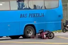 உட்லண்ட்சில் மோட்டார்சைக்கிள் ஓட்டி உயிரிழந்த சம்பவத்தில் ஆண் ஓட்டுநர் கைது செய்யப்பட்டுள்ளார்.