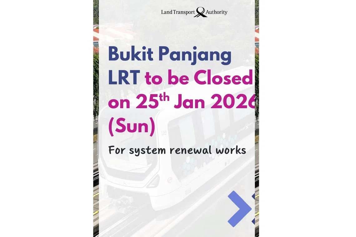 ஜனவரி 25ஆம் தேதி புக்கிட் பாஞ்சாங் இலகு ரயில் சேவை நிறுத்தம்