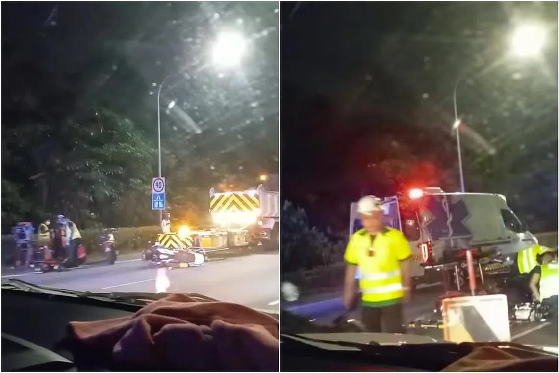 உட்லண்ட்ஸ் சோதனைச்சாவடி அருகே விபத்து; இரு மோட்டார்சைக்கிளோட்டிகள் மருத்துவமனையில்