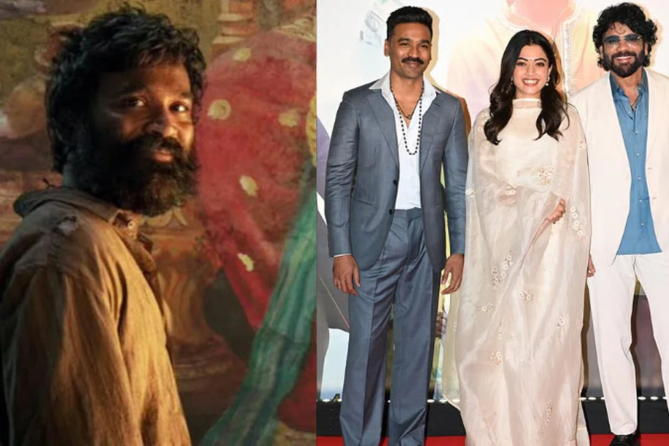 மும்பையில் நடந்த இசை நிகழ்ச்சியில் கலந்துகொண்ட தனு‌‌ஷ், ரா‌‌ஷ்மிகா மந்தனா, நாகார்ஜுனா.