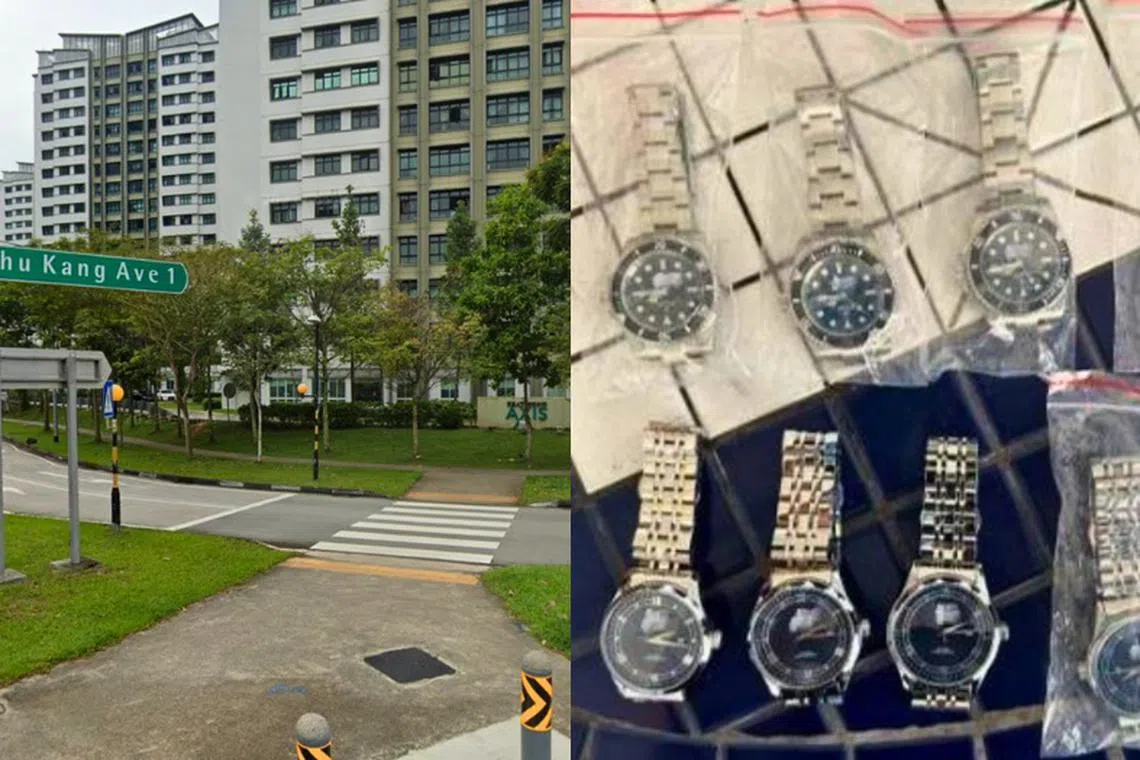 போலிக் கைக்கடிகாரங்களை விற்றதாக 
61 வயது ஆடவர் கைது 