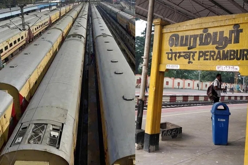 பெரம்பூரில் புது ரயில் நிலையம். 