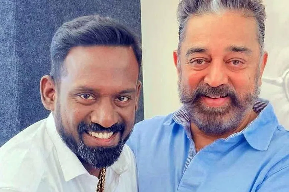 கமலுடன் நடிகர் ரோபோ சங்கர்.