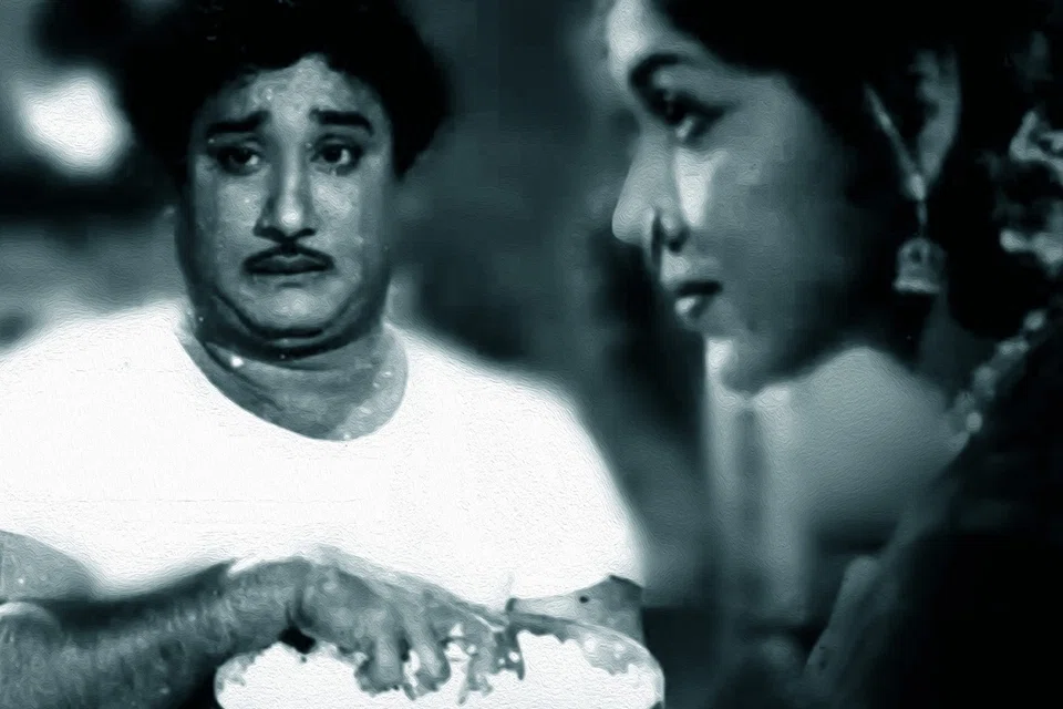 படிக்காத மேதை படத்தில் ஒரு காட்சி.