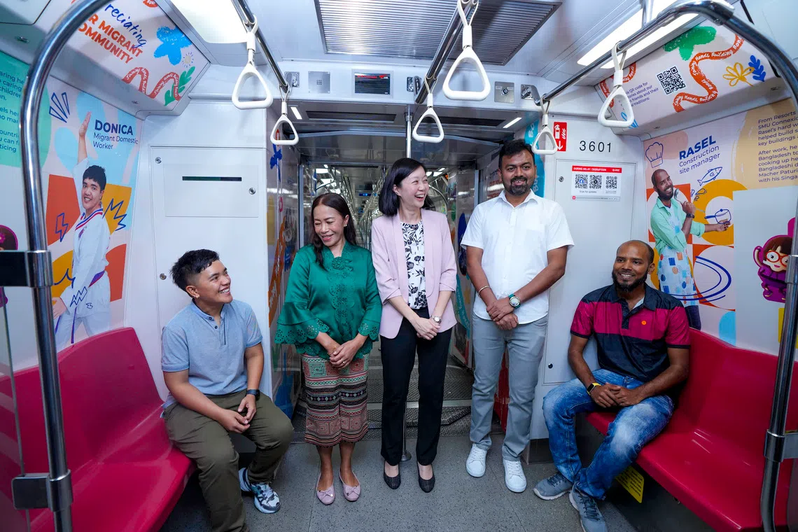 ‘கருப்பொருள் ரயிலில்’ கலாசாரம் போற்றும் வெளிநாட்டு ஊழியர் கதைகள் 