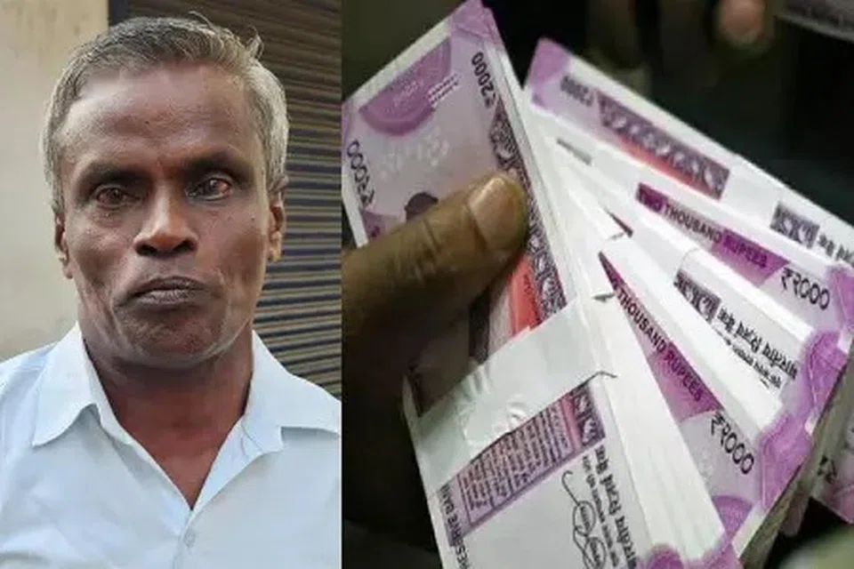 அச்சுப் பிரதி இயந்திரம் வைத்து வண்ணத் தாளில் கள்ள நோட்டு அச்சடித்துள்ளார்.