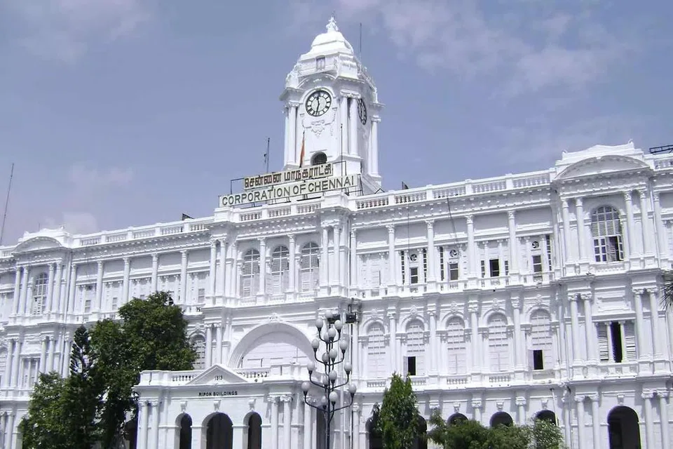 சென்னை மாநகராட்சி கட்டடம்.
