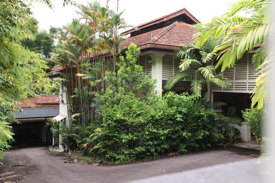 திரு லீ குவான் யூ வாழ்ந்த 38 ஆக்ஸ்லி ரோடு இல்லம்.