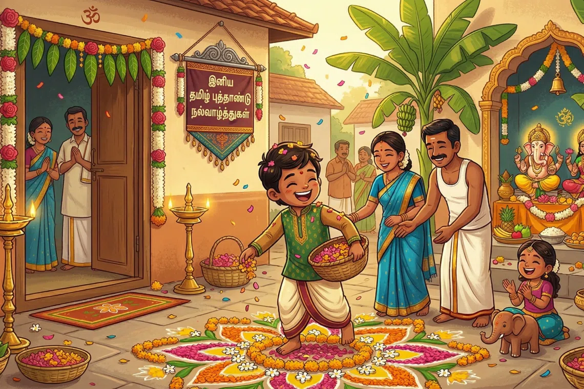 சித்திரைப் புத்தாண்டைச் 
சிறப்பிக்கப் பூத்த மலர்கள்