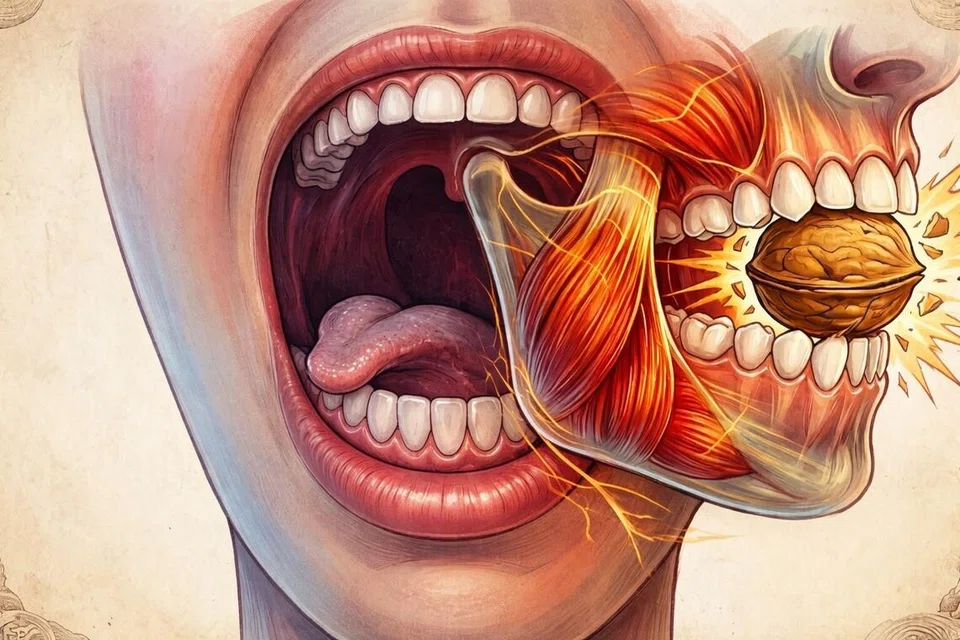 நமது உடலில் வலுவான தசை தாடைத் தசை (Masseter) ஆகும்.
