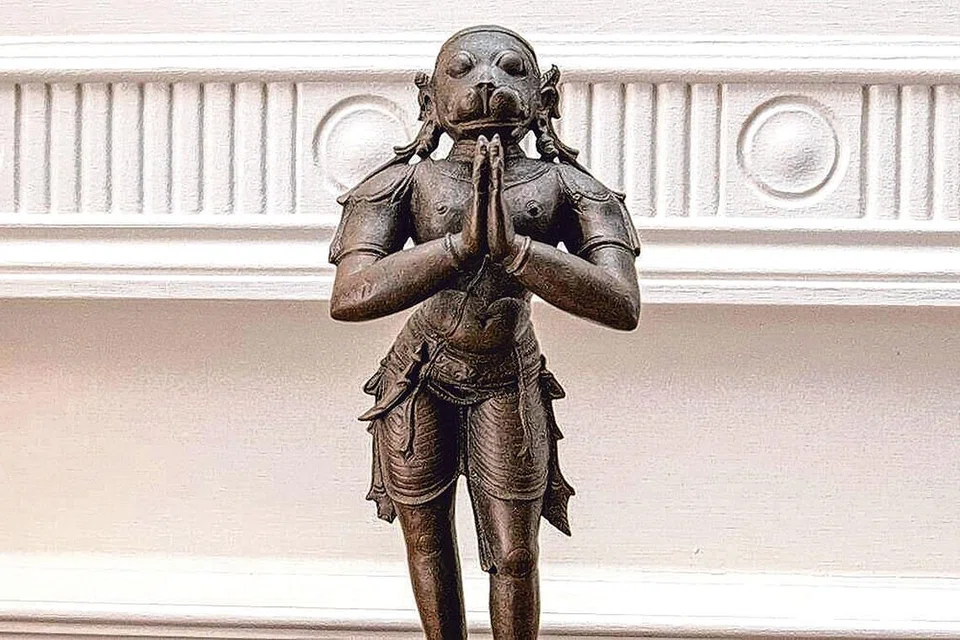 ஐநூறு ஆண்டு பழமையான ஆஞ்சநேயர் சிலை. படம்: இந்திய ஊடகம்