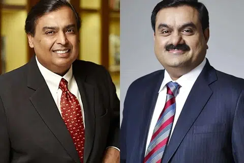 முகேஷ் அம்பானி, கவுதம் அதானி.