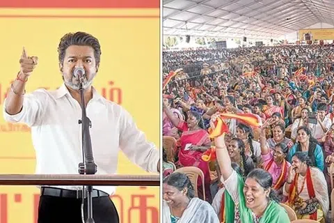 திருச்சியில் வாக்காளர்களுக்கு நன்றி தெரிவிக்கும் கூட்டத்தில் பேசினார் முதல்வர் விஜய்.
