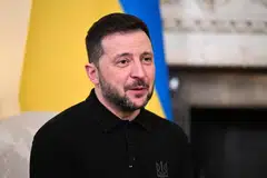 பிரிட்டனில் உக்ரேனிய அதிபர் வொலோடிமிர் ஸெலென்ஸ்கி.