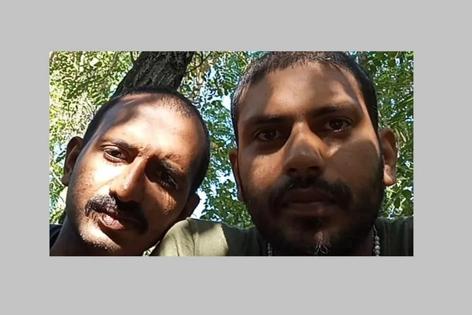 கொல்லப்பட்ட பினில் (இடது), காயமுற்ற ஜெயின்.