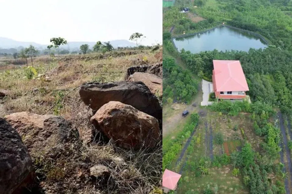 ஒருகாலத்தில் இப்படி வறண்டு கிடந்த குன்று, இப்போது ‘கேஷர் பர்வதம்’ என்ற அடர்ந்த காடாக மாறியுள்ளது.