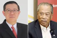 முன்னாள் மலேசியப் பிரதமர் முகைதீன் யாசினுக்கு (வலது) எதிராக ஜனநாயகச் செயல் கட்சியின் தலைவர் லிம் குவான் எங் அவதூறு வழக்கு தொடுத்திருந்தார். 