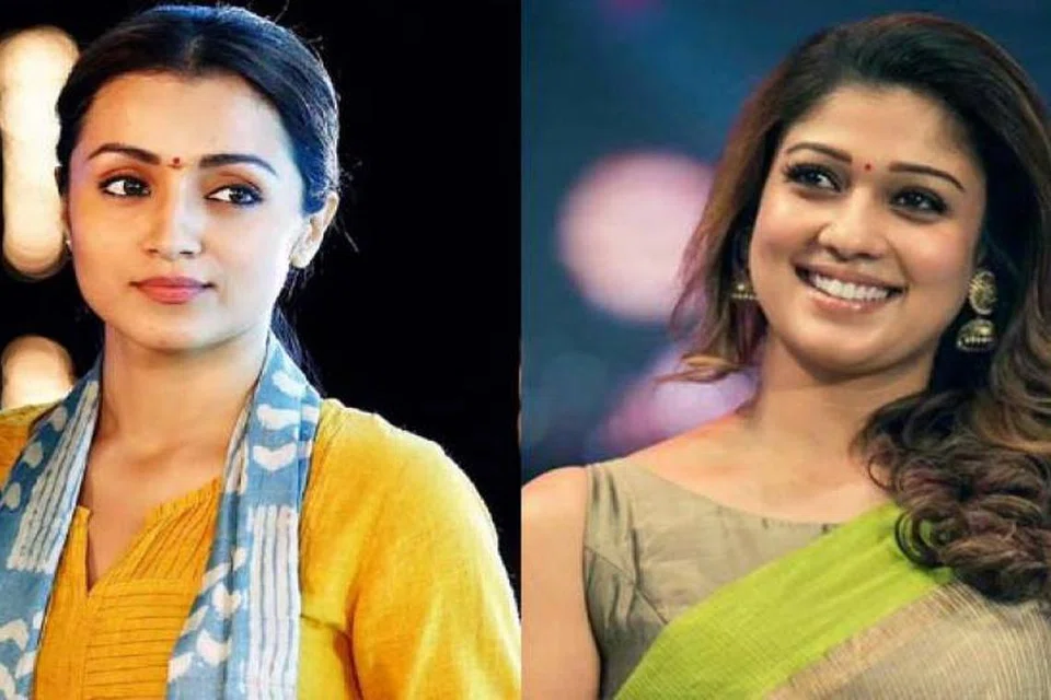 நடிகைகள் திரிஷா, நயன்தாரா.