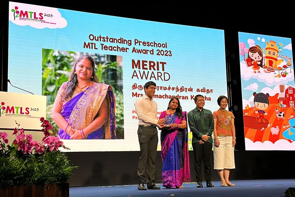 இவ்வாண்டிற்கான தலைசிறந்த பாலர்பள்ளி தாய்மொழி ஆசிரியர் விருதுபெறும் தமிழாசிரியர் கவிதா ராமச்சந்திரன்