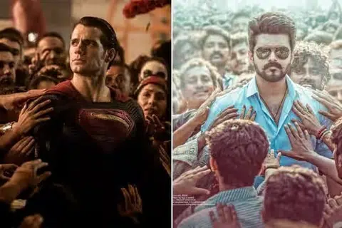‘பேட்மேன் vs சூப்பர்மேன்: டான் ஆஃப் ஜஸ்டிஸ்’, ‘ஜனநாயகன்’ திரைப்பட சுவரொட்டிகள்.