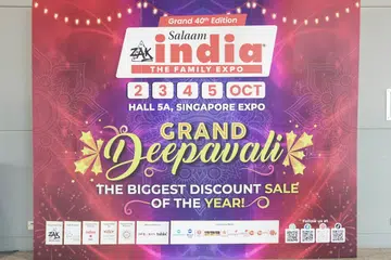 சிங்­கப்­பூர் எக்ஸ்போ, மண்­ட­பம் 5Aல் ‘ஸாக் சலாம் இந்­தியா’ கண்காட்சி விற்பனைத் திருவிழா நடைபெறுகிறது.
