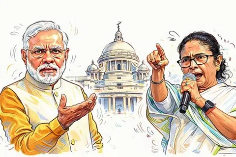 மேற்கு வங்க மாநிலத்தில் பாஜகவுக்கும் திரிணாமூல் காங்கிரசுக்கும் இடையே கடுமையான போட்டி ஏற்பட்டுள்ளது.
