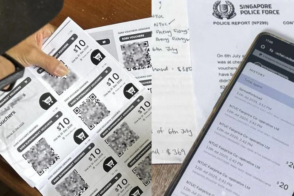 64 வயது சிங்கப்பூர் ஆடவர், ததது SG60 பற்றுச்சீட்டுகளில் S$400க்கும் அதிகமாக வேறு யாரோ செலவழித்ததாகப் புகார் அளித்துள்ளார். காவல்துறையினர் விசாரணை நடத்துகின்றனர்.